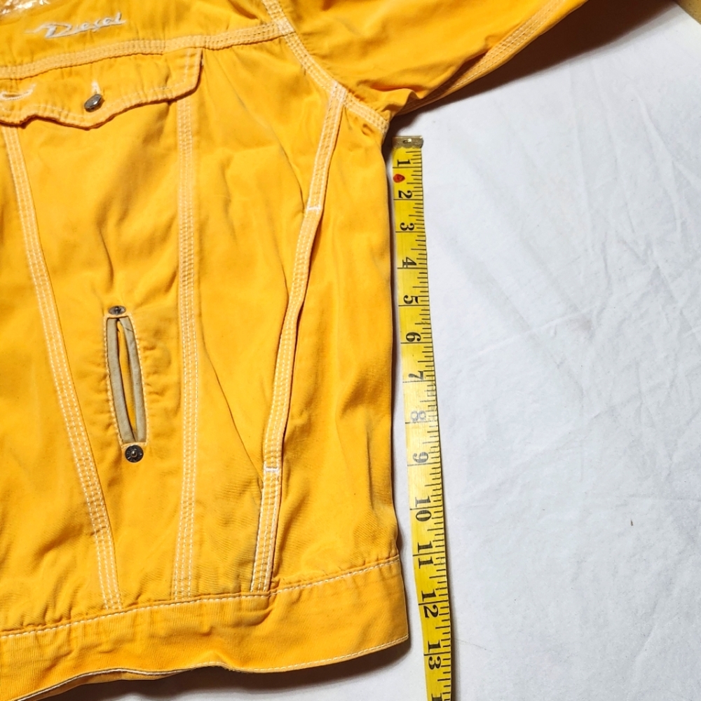 Vintage Diesel Italian Made Mens BomberJacket Leather Collar In Size XL - Picture 8 of 16